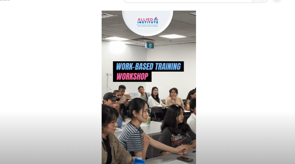 Work Based Training Workshop
