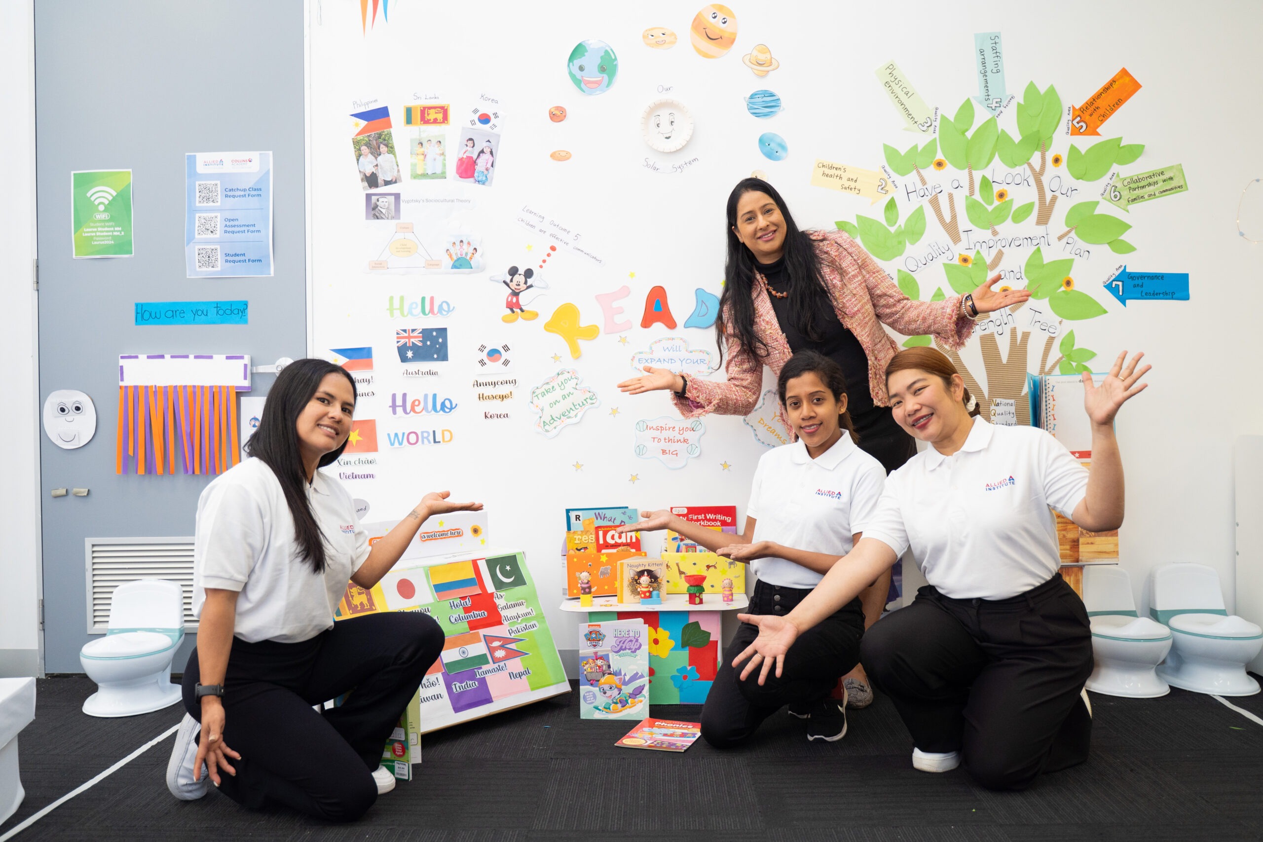 ECEC Students Melbourne in campus
